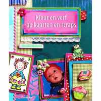 Kleur en verf op kaarten en scraps