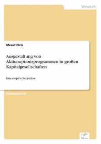 Ausgestaltung von Aktienoptionsprogrammen in grossen Kapitalgesellschaften