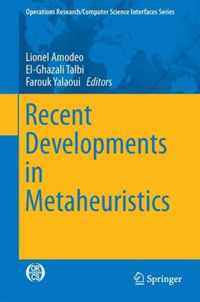 Recent Developments in Metaheuristics