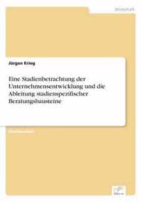 Eine Stadienbetrachtung der Unternehmensentwicklung und die Ableitung stadienspezifischer Beratungsbausteine