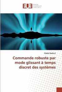 Commande robuste par mode glissant a temps discret des systemes