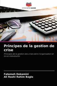 Principes de la gestion de crise