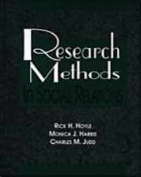 Research Methods in Social Relations