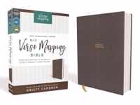 NIV, Verse Mapping Bible, Cloth over Board, Gray, Comfort Print