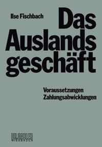 Das Auslandsgeschaft