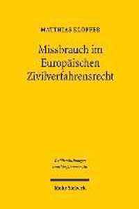 Missbrauch im Europäischen Zivilverfahrensrecht