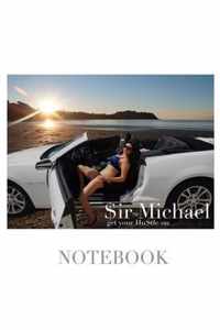 $ir Michael sexy vixen get your hustle on blank page notebook