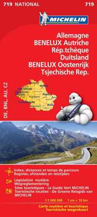 Michelin 719 Duits/Oost/Tsjech/BeNeLux - Paperback (9782067219830)