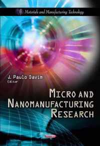 Micro & Nanomanufacturing Research