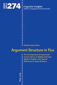 Argument Structure in Flux