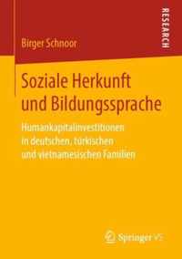 Soziale Herkunft und Bildungssprache