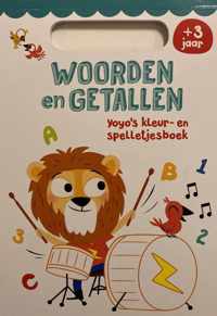 Yoyo's kleur- en spelletjesboek "Woorden en getallen" groen"