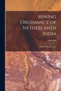 Mining Ordinance of Netherlands India