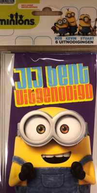 MINIONS UITNODIGING PK 833 / los