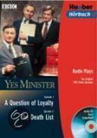 Yes Minister. A Question of Loyalty. The Death List. CD und Buch