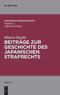 Beitrage Zur Geschichte Des Japanischen Strafrechts