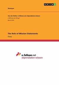 The Role of Mission Statements