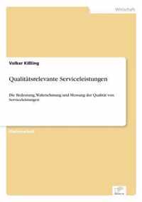Qualitatsrelevante Serviceleistungen