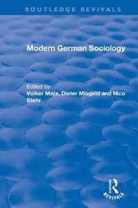 Modern German Sociology