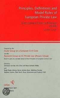 Principles, Definitions and Model Rules of European Private Law