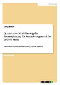 Quantitative Modellierung der Tourenplanung fur Auslieferungen auf der Letzten Meile