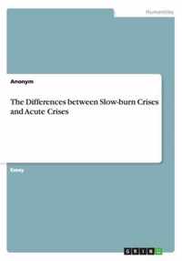 The Differences between Slow-burn Crises and Acute Crises