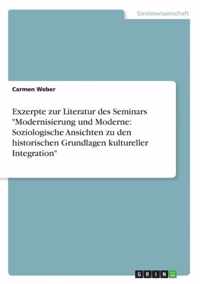 Exzerpte zur Literatur des Seminars Modernisierung und Moderne