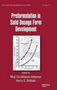 Preformulation in Solid Dosage Form Development