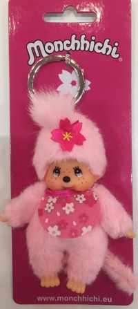 Monchhichi Sleutelhanger Cherry Blossom Roze (10 CM)