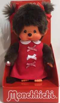 Monchhichi Meisje Red Ribbon Dress (20 CM)