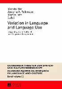 Variation In Language And Language Use