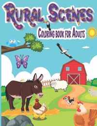 rural scenes Coloring Book for adults