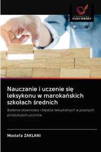 Nauczanie i uczenie si leksykonu w marokaskich szkolach rednich