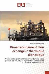 Dimensionnement d'un echangeur thermique diphasique