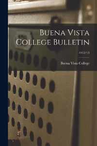 Buena Vista College Bulletin; 1912/13