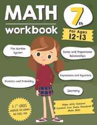 Math Workbook Grade 7 (Ages 12-13)