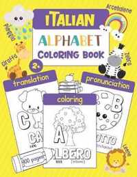 Italian Alphabet Coloring Book