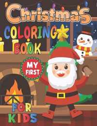 My First Christmas Coloring Book For Kids