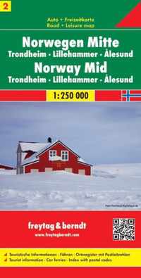 FB Noorwegen blad 2, Midden  Trondheim  Lillehammer  Alesund