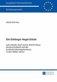 Die Göttinger Hegel-Schule