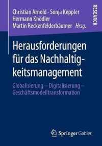 Herausforderungen Fur Das Nachhaltigkeitsmanagement