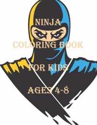 Ninja Coloring Book For Kids Ages 4-8