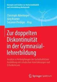 Zur doppelten Diskontinuitaet in der Gymnasiallehrerbildung