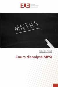 Cours d'analyse MPSI