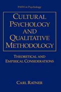 Cultural Psychology and Qualitative Methodology