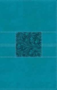 NASB, Thinline Bible, Leathersoft, Teal, Red Letter, 2020 Text, Comfort Print