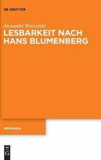 Lesbarkeit Nach Hans Blumenberg