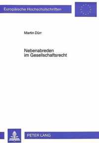 Nebenabreden Im Gesellschaftsrecht