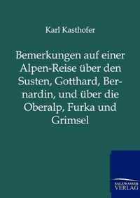 Bemerkungen auf einer Alpen-Reise uber den Susten, Gotthard, Bernardin, und uber die Oberalp, Furka und Grimsel