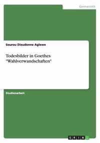 Todesbilder in Goethes Wahlverwandschaften